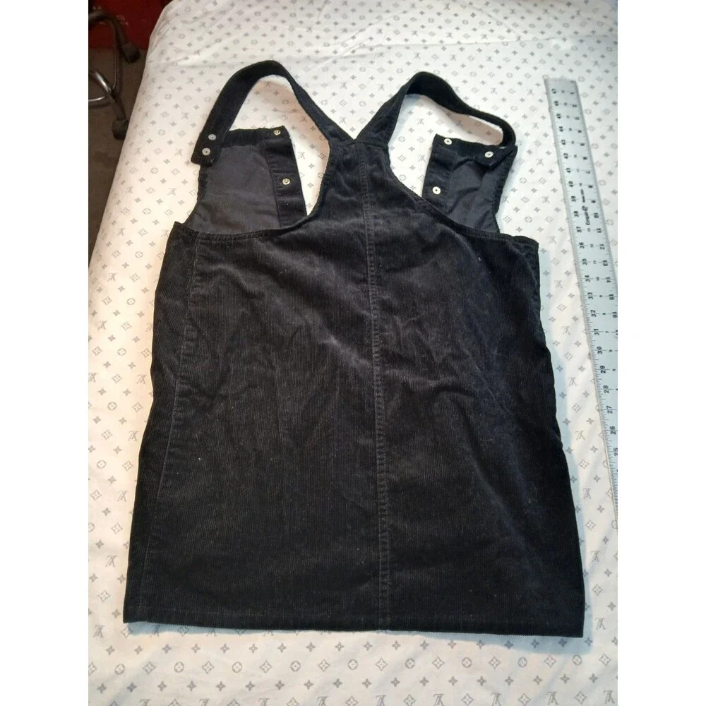 Place Black Corduroy Jumper Size 16 Fall Button-Down Womans Overalls